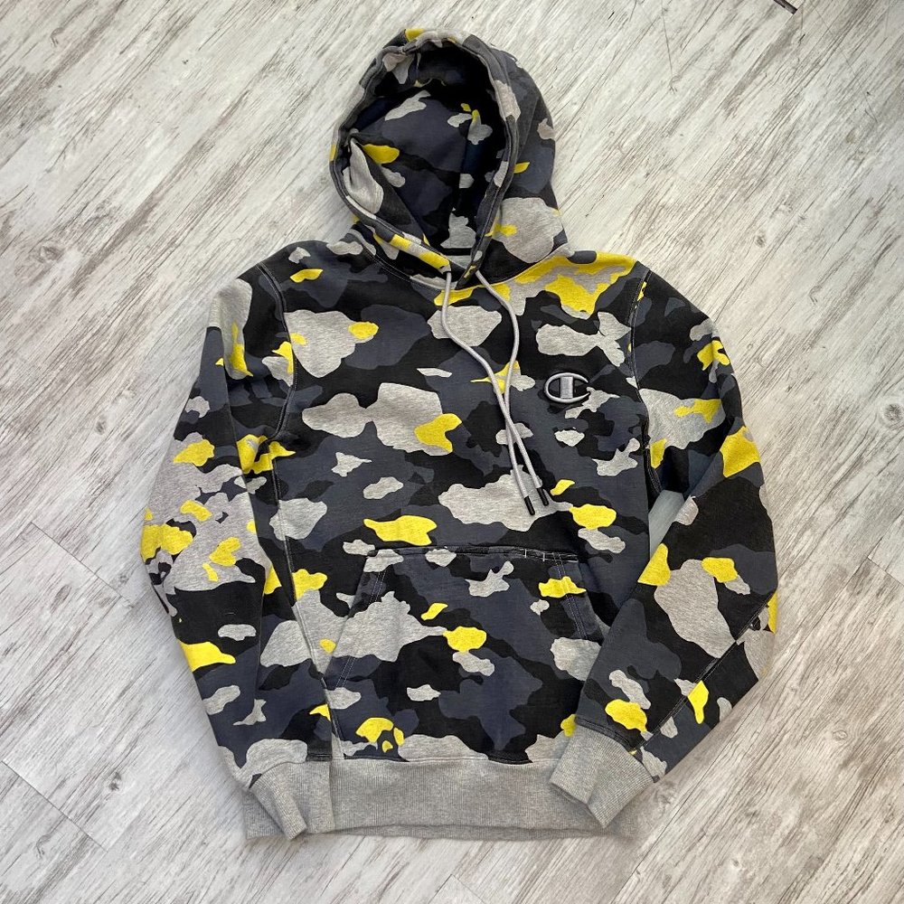 Champion Heavyweight Camo Hoodie - Adult Mens Medium